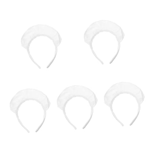 VICASKY 5 Stück Damen Haarreif Cosplay Stirnband mit Rüschen und Spitzenbesatz Komfortabler Rutschfester Party Haarreifen für Themenfeste und Aufführungen Stilvolles Accessoire für Frauen von VICASKY