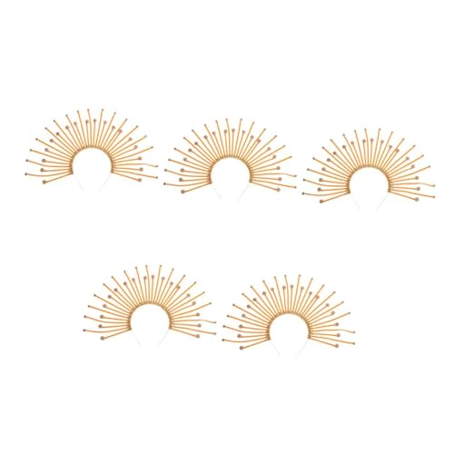 VICASKY 5 Stück Goldener Sunburst Haarreif Göttin Stirnband Elegant Mythologisch Inspiriert Für Damen Party Festival Kostüm Zubehör VICASKY 5 Stück Goldener Sunburst Haarreif Göttin Stirnband Elegant Mythologisch Inspiriert Für Damen Party Festival Kostüm Zubehör von VICASKY