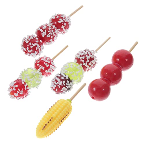 VICASKY 5 Stück Grillspießmodell Mini Küche Rollenspiel Essensspielzeug Marshmallow Rollenspiel Küche Mini Maschinengrill Künstlicher Braten Lebensmittelmodell Gefälschter Grill VICASKY 5 Stück Grillspießmodell Mini Küche Rollenspiel Essensspielzeug Marshmallow Rollenspiel Küche Mini Maschinengrill Künstlicher Braten Lebensmittelmodell Gefälschter Grill von VICASKY
