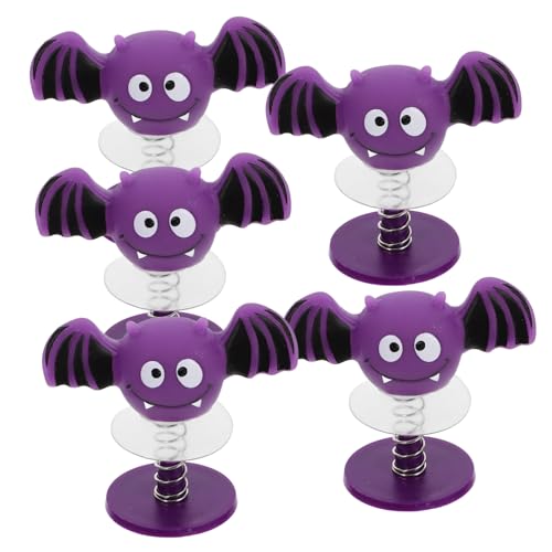 VICASKY Halloween-frühlingsspielzeug-Set 5-teilig Cartoon-fledermausfiguren Zum Hüpfen Für Jungen- Und Mädchenpartys Batteriebetriebenes Plastikspielzeug von VICASKY