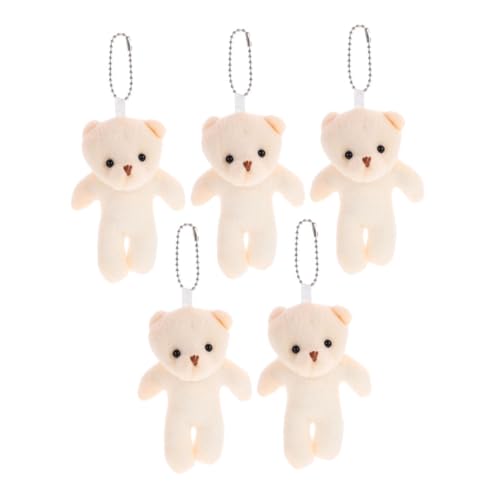 VICASKY 5 Stück Kleines Plüschbärchen Anhänger Teiliges Zubehör für Schlüssel Taschen oder DIY Projekte Kuscheltier Charms aus Hochwertigen Materialien Kreative Bastelideen VICASKY 5 Stück Kleines Plüschbärchen Anhänger Teiliges Zubehör für Schlüssel Taschen oder DIY Projekte Kuscheltier Charms aus Hochwertigen Materialien Kreative Bastelideen von VICASKY