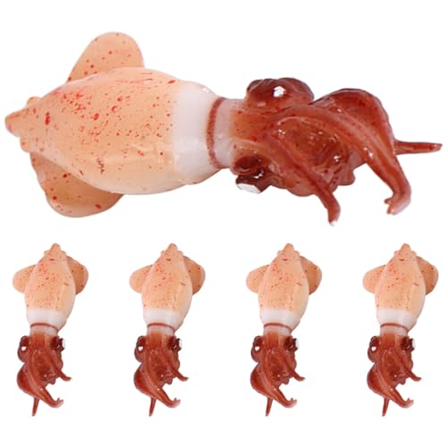 VICASKY 5 Stück Künstlicher Gefälschtes Fleisch Lebensmittel Meeresfrüchte Modell Tier Fisch Spielzeug Fotografie-Requisite Für Zuhause Küche Party-Dekoration von VICASKY