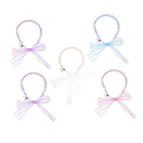VICASKY 5 Stück Leuchtende Perlen Haarreifen Haaraccessoires für Neon Party Supplies für Festivals Geburtstagsfeiern Hochzeiten und Kostümpartys Zufällige Farbe von VICASKY