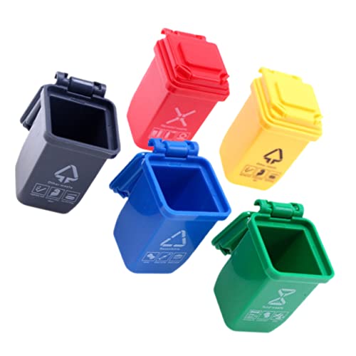 VICASKY Realistischer Miniatur-mülleimer 5 Stück Mülltonnen Sanddosen-Figur Für Den Aufbau Eines Mini- Und Sandtischs VICASKY Realistischer Miniatur-mülleimer 5 Stück Mülltonnen Sanddosen-Figur Für Den Aufbau Eines Mini- Und Sandtischs von VICASKY