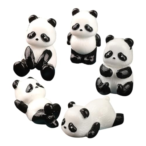 VICASKY 5 Stück Niedliche Panda-Figuren, Mini-Panda-skulptur, Kunstharz, Panda-gartenornamente Für Terrasse, Hof, Zuhause VICASKY 5 Stück Niedliche Panda-Figuren, Mini-Panda-skulptur, Kunstharz, Panda-gartenornamente Für Terrasse, Hof, Zuhause von VICASKY