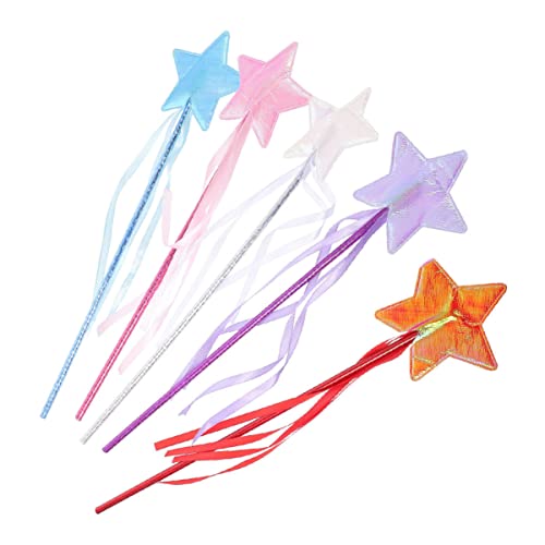 VICASKY 5 Stück Pentagramm Feenstab Feenkostüm Für Röhren Glitzerstäbe Für Stoff Feenstab Kinderstab Feenflügel Für Mädchen Kostüm Kinderspielzeug Mädchen Bauchtuch VICASKY 5 Stück Pentagramm Feenstab Feenkostüm Für Röhren Glitzerstäbe Für Stoff Feenstab Kinderstab Feenflügel Für Mädchen Kostüm Kinderspielzeug Mädchen Bauchtuch von VICASKY