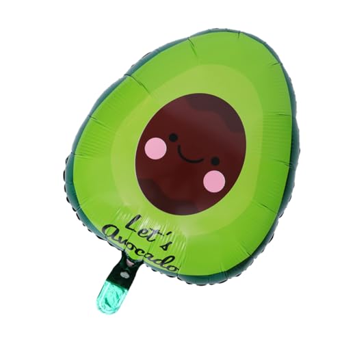 VICASKY 5 Stück Teiliges Avocado Folienballon Geburtstagsdeko Langlebige Mylar Helium Luftballons Vielseitig für Wand Fenster Party Jubiläum Wiederverwendbar und Robust von VICASKY