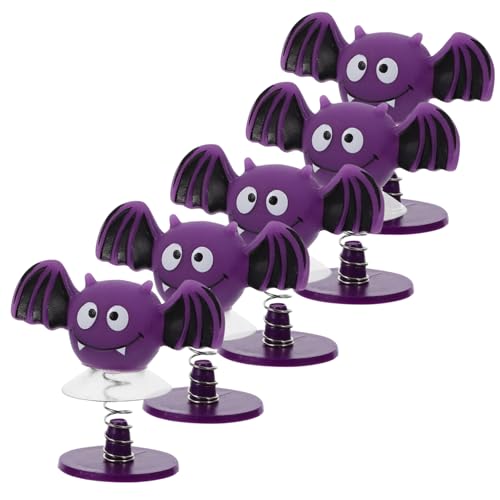 VICASKY 5 Stück Teiliges Halloween Spring für Fledermaus Spielzeuge für Schreibtisch Halloween Partys und Mitgebsel für Kindergeburtstage von VICASKY
