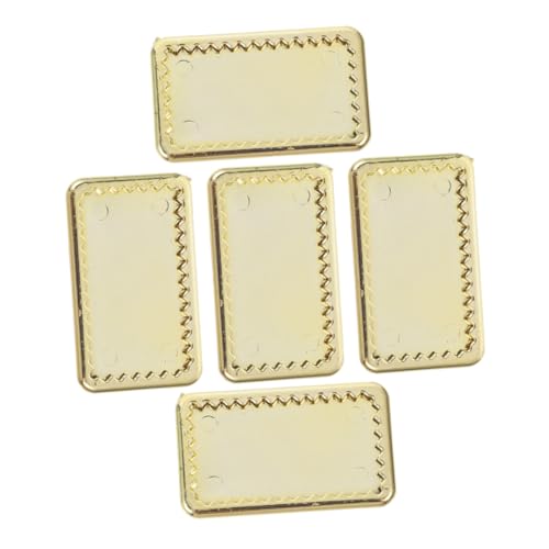 VICASKY 5 Stück Teiliges Mini Geschirr Goldfarbene Miniatur Teller für Puppenhaus Dekoration Leicht Klein Detailreich Zubehör für DIY Szenenlayout VICASKY 5 Stück Teiliges Mini Geschirr Goldfarbene Miniatur Teller für Puppenhaus Dekoration Leicht Klein Detailreich Zubehör für DIY Szenenlayout von VICASKY
