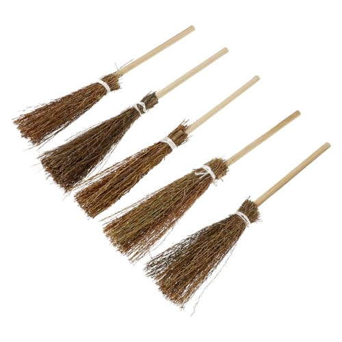 VICASKY 5 Stück Teiliges Mini Handgefertigtes Besen Leichtes Puppenhaus Dekor Niedliche Dekorative Besen für Kreative Gestaltung VICASKY 5 Stück Teiliges Mini Handgefertigtes Besen Leichtes Puppenhaus Dekor Niedliche Dekorative Besen für Kreative Gestaltung von VICASKY
