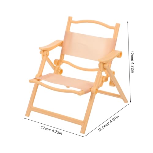 VICASKY 5 Stück Teiliges Miniatur Klapp-liegestuhl Authentische Strandstuhl Modelle aus Kunststoff Faltbare Puppenmöbel für Puppenhaus und Miniaturlandschaft für Rollenspiele und VICASKY 5 Stück Teiliges Miniatur Klapp-liegestuhl Authentische Strandstuhl Modelle aus Kunststoff Faltbare Puppenmöbel für Puppenhaus und Miniaturlandschaft für Rollenspiele und von VICASKY