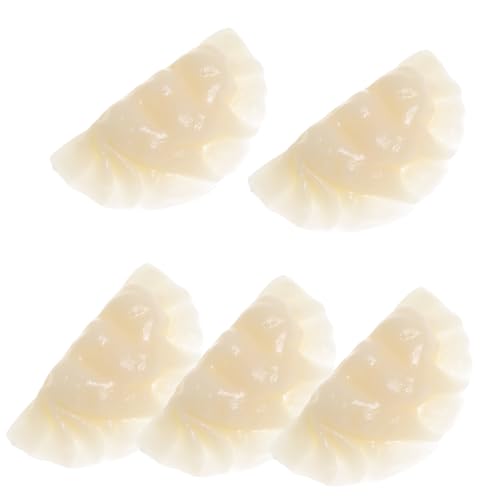 VICASKY 5 Stück Teiliges PVC Dumpling Modell Realistische Simulation Langlebige Küchen und Fotorequisite Dekoratives Gefälschtes Knödelornament für Haushalt und Lehrzwecke VICASKY 5 Stück Teiliges PVC Dumpling Modell Realistische Simulation Langlebige Küchen und Fotorequisite Dekoratives Gefälschtes Knödelornament für Haushalt und Lehrzwecke von VICASKY