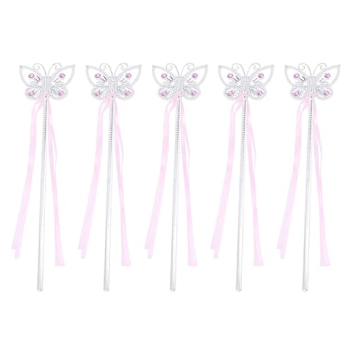 VICASKY 5 Stück Teiliges Schmetterlings zauberstäbe in Niedliche Feenstäbe für Kostüm Bühnenauftritte Geburtstagsfeiern und Halloween Leichte und Party Accessoires VICASKY 5 Stück Teiliges Schmetterlings zauberstäbe in Niedliche Feenstäbe für Kostüm Bühnenauftritte Geburtstagsfeiern und Halloween Leichte und Party Accessoires von VICASKY