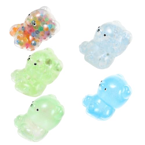 VICASKY 5 Stück Teiliges Stressabbau Cartoon Bär Elastisches Hand Squeeze Dekompressions Handgerät für Angstlösung Tragbares Fidget Toy für Erwachsene VICASKY 5 Stück Teiliges Stressabbau Cartoon Bär Elastisches Hand Squeeze Dekompressions Handgerät für Angstlösung Tragbares Fidget Toy für Erwachsene von VICASKY