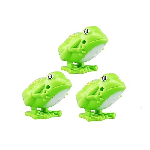 VICASKY Hüpfender Frosch Aufziehspielzeug für Kinder 5 Stücke Lernspielzeug aus Kunststoff Pädagogisches für Kleine Hände Geburtstagsgeschenk von VICASKY