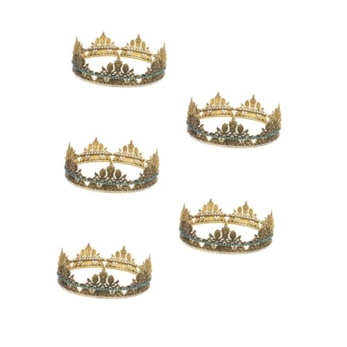 VICASKY 5 Stück Vintage Retro Herren Krone Mittelalterliche Ethno Kopfbedeckung Herren Headwear Cosplay Festliche Haarschmuck für Hochzeit und Party von VICASKY
