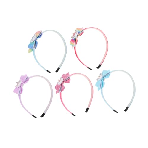 VICASKY 5 Teiliges Einhorn Haarreifen für Mädchen Bunte Party Haarreifen mit Schleife für Geburtstagsfeiern Karneval Rollenspiele und Festliche Anlässe VICASKY 5 Teiliges Einhorn Haarreifen für Mädchen Bunte Party Haarreifen mit Schleife für Geburtstagsfeiern Karneval Rollenspiele und Festliche Anlässe von VICASKY