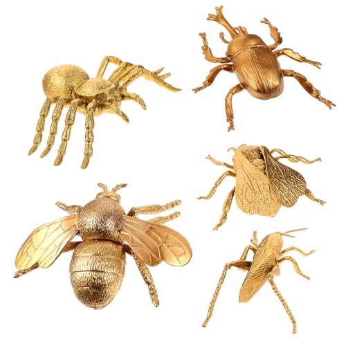 VICASKY 5 Teiliges Goldenes Simuliertes Insektenmodell Set Spielzeugkäfer Pädagogisches Reptilienmodell Kinderversorgungsfiguren Simulierte Figuren Simulationsfiguren Kinderzubehör VICASKY 5 Teiliges Goldenes Simuliertes Insektenmodell Set Spielzeugkäfer Pädagogisches Reptilienmodell Kinderversorgungsfiguren Simulierte Figuren Simulationsfiguren Kinderzubehör von VICASKY