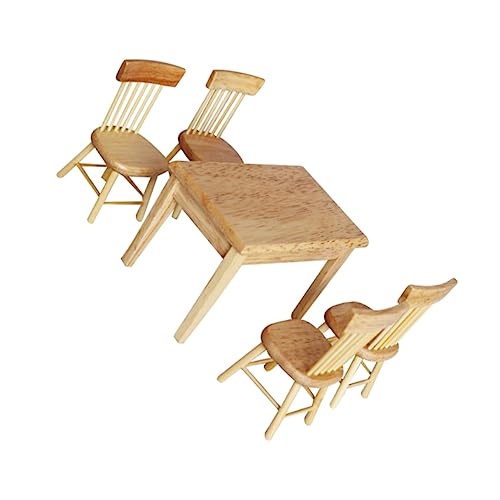 VICASKY Mini-schreibtischstuhl-Set Für Puppenhaus Miniaturmöbel Spielhaus- 5-teilig Kinderzimmer- VICASKY Mini-schreibtischstuhl-Set Für Puppenhaus Miniaturmöbel Spielhaus- 5-teilig Kinderzimmer- von VICASKY