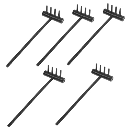 VICASKY Sicheres Gartenrechen-Set 5-teilig Sandkasten-Werkzeuge Rechen Basteln Für Büro Heimdekoration von VICASKY