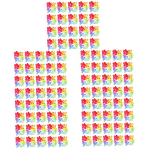 VICASKY 50 Paare Hawaiian Party Handgelenkringe Bunte Wreaths Armbänder für Luau Feierlichkeiten Handgefertigte Sommerliche Dekoration Wiederverwendbar und Bequem zu Tragen von VICASKY
