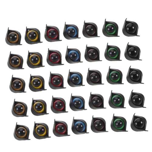 VICASKY 50 Sets Kunststoff-sicherheitsaugen, Bastelaugen Für Puppen Mit Unterlegscheiben, 14 Mm, Augäpfel Für Kuscheltiere, Zum Häkeln Von Spielzeug, Basteln Von Puppen Und Bären VICASKY 50 Sets Kunststoff-sicherheitsaugen, Bastelaugen Für Puppen Mit Unterlegscheiben, 14 Mm, Augäpfel Für Kuscheltiere, Zum Häkeln Von Spielzeug, Basteln Von Puppen Und Bären von VICASKY