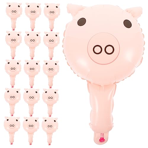 VICASKY 50 Stück Aufblasbare Schweine Luftballons aus Aluminiumfolie Große Partydeko für Kindergeburtstag Shower und Garten Leichte Cartoon Ballons Wiederverwendbar und Einfach zu von VICASKY