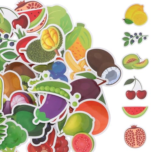 VICASKY 50 Stück Cartoon-Obst- und Gemüseaufkleber Tablet-Bücherregal Lebensmittelaufkleber Pavillon Zu Aufkleber Set Aufkleber Boho-Aufkleber Aufkleber für Obst und Gemüse Papier VICASKY 50 Stück Cartoon-Obst- und Gemüseaufkleber Tablet-Bücherregal Lebensmittelaufkleber Pavillon Zu Aufkleber Set Aufkleber Boho-Aufkleber Aufkleber für Obst und Gemüse Papier von VICASKY