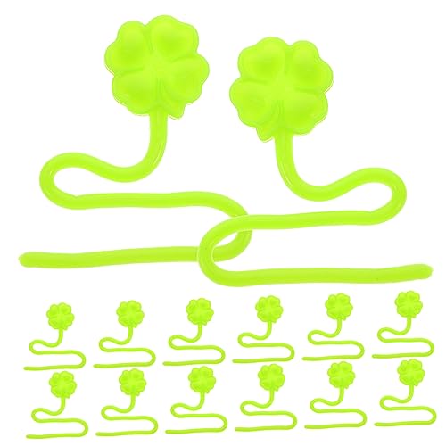 VICASKY 50 Stück Clover Dehnbares Klebrige Hände für Buntes Partyspielzeug für Patrick's Day Lustige Geschenkideen für Geburtstagsfeiern und Kinderfeste von VICASKY