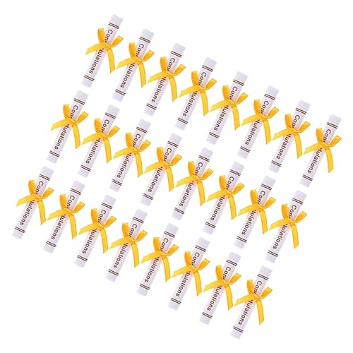 VICASKY Platzsparendes Grad- -Set 50-teilig Vlies-bärenpuppe Abschlusszertifikate Dekorationen Zufällige Farbe von VICASKY