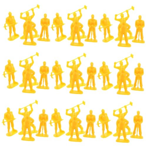 VICASKY 50 Stück Miniatur-Arbeiter – Realistische Konstruktionsspielzeugfiguren Für Kinder Dekorative Miniaturen Für Partybedarf Und Heimdekoration von VICASKY