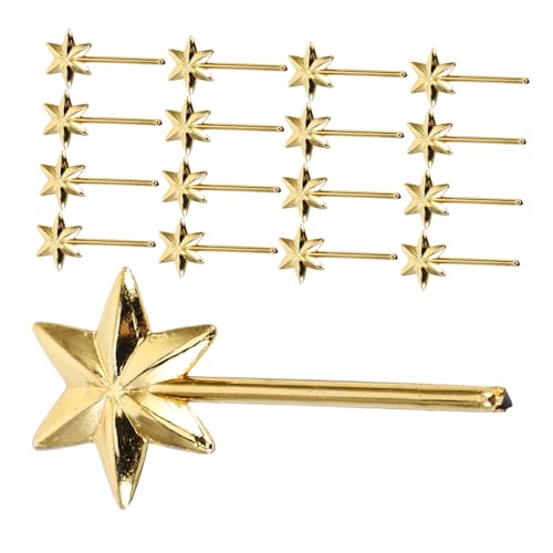 VICASKY 50 Stück Mini Hexagramm Goldene DIY Bastelstäbe für Kreative Projekte für Dekoration und Partys Glänzende und Langlebige Requisiten für VICASKY 50 Stück Mini Hexagramm Goldene DIY Bastelstäbe für Kreative Projekte für Dekoration und Partys Glänzende und Langlebige Requisiten für von VICASKY
