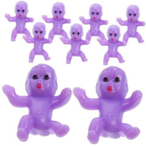 VICASKY 50 Stück Mini Plastikbabys Shower Partydekorationen Süße Kleine Figuren für Babyparty Gäste Tischdeko und Bastelbedarf von VICASKY