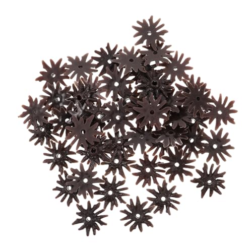 VICASKY 50 Stück Modellbaumfüße Christmas Tree Base Fake Tree Stand Baumhalter aus Kunststoff Baumbasishalter Bastelbedarf zum Selbermachen Zubehör für Architekturmodelle Plastik Coffee von VICASKY