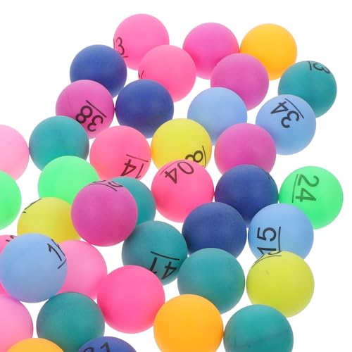 VICASKY 50 Stück Nummerierte Raffle Bälle Bunte Nummerkugeln für Tombola Partyspiele und Verlosungen Langlebig Bedruckt Vielseitig Einsetzbar VICASKY 50 Stück Nummerierte Raffle Bälle Bunte Nummerkugeln für Tombola Partyspiele und Verlosungen Langlebig Bedruckt Vielseitig Einsetzbar von VICASKY