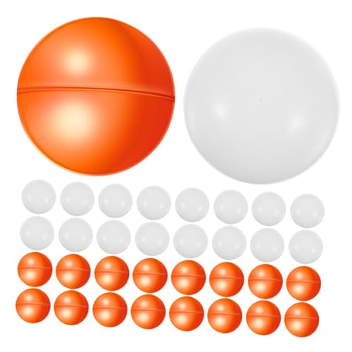 VICASKY 50 Stück Öffnbare Lotteriekugeln aus PVC Bunte Hohlkugeln zum Befüllen mit Süßigkeiten oder Zetteln Leichte Raffle Bälle für Partyspiele Tombola und Festliche Gewinnspiele von VICASKY