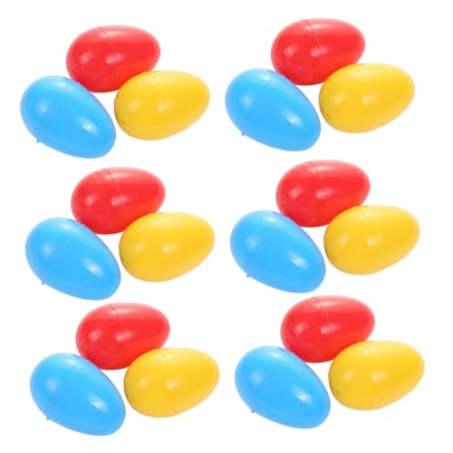 VICASKY 50 Stück Ostereier Eierkartons Masse Große Osterkörbe Leer Ostern Gefüllte Eier Spielzeugeier Eierfüller Für Geschenkboxen Zu Ostern Eiförmige Geschenkboxen Plastik von VICASKY