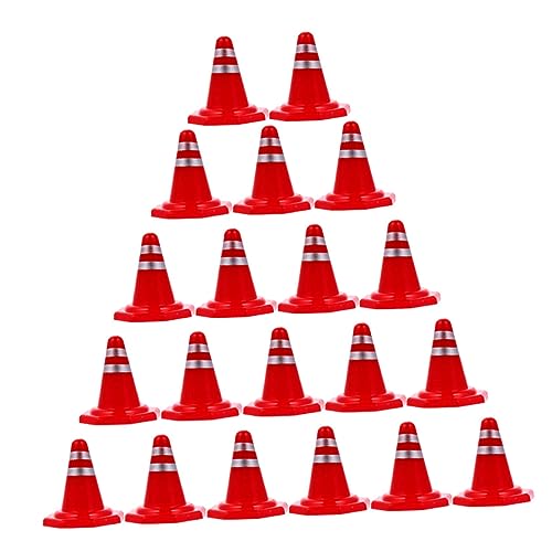 VICASKY Verkehrs-straßensperren-simulations-kit 50-teiliges Mini-straßenkegel-Spielzeug Aus Kunststoff von VICASKY