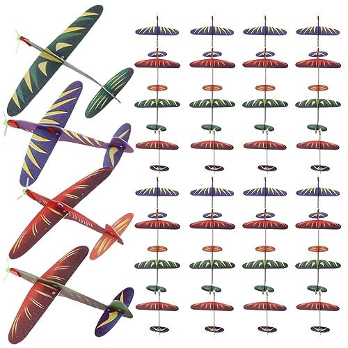 VICASKY Kinder-Flugzeug-Spielzeug 50 Stück Schaumstoff-Flugzeuge Tragbares Flugzeug-Spielzeug Radian Wings Kinder-Spielzeug Zufällige Farbe von VICASKY