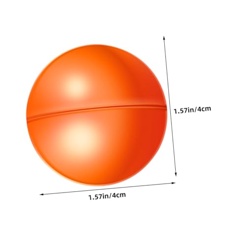 VICASKY 50 Stück Teiliges Lotteriekugeln Kunststoff zum Öffnen und Befüllen Leichte Runde Spielbälle für Partyspiele Dekoration Basteln und Familienaktivitäten Orange und Weiß Praktische von VICASKY