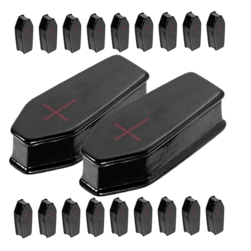 VICASKY 50 Stück Teiliges Miniatur Sarg Set aus Resin Detailreiche Halloween Dekoration mit Miniatur Gräbern für Puppenhäuser und Mikro Landschaften für Gruselige Party und Wohnaccessoires VICASKY 50 Stück Teiliges Miniatur Sarg Set aus Resin Detailreiche Halloween Dekoration mit Miniatur Gräbern für Puppenhäuser und Mikro Landschaften für Gruselige Party und Wohnaccessoires von VICASKY