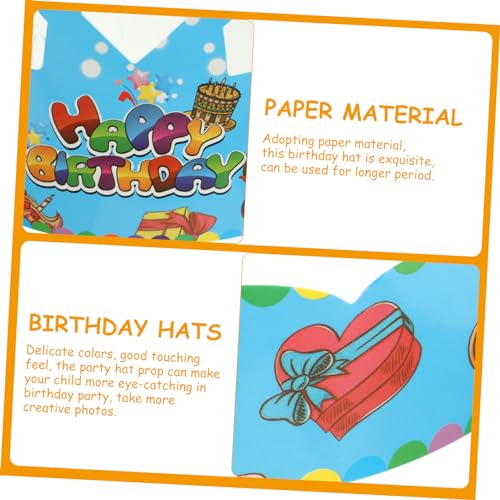 VICASKY 50 Stück Teiliges Papier Kronen Partyset für Leichte Geburtstagsmützen Kegelförmige Papierhüte Bunte Geburtstagskrone für Jungen Vielseitig Einsetzbar für Kindergeburtstag und VICASKY 50 Stück Teiliges Papier Kronen Partyset für Leichte Geburtstagsmützen Kegelförmige Papierhüte Bunte Geburtstagskrone für Jungen Vielseitig Einsetzbar für Kindergeburtstag und von VICASKY