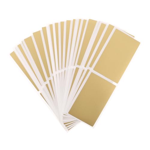 VICASKY 50 Stück Urlaubs Rubbelkarten Nagelaufkleber Beschichtete Überraschungs Rubbelkarten Goldene Rechteckige Beschichtete Rubbelkarten 35 X 58 Mm Überraschungs Rubbelkarten von VICASKY