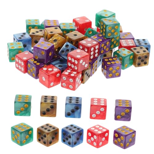 VICASKY 50 Teiliges Würfelset Unterhaltungswürfel Würfelspiele Brettspielwürfel Partyspielwürfel Trinkspielwürfel Kinderspielzeug Klare Würfel Brettspielwürfel Polyedrische Würfel Acryl VICASKY 50 Teiliges Würfelset Unterhaltungswürfel Würfelspiele Brettspielwürfel Partyspielwürfel Trinkspielwürfel Kinderspielzeug Klare Würfel Brettspielwürfel Polyedrische Würfel Acryl von VICASKY