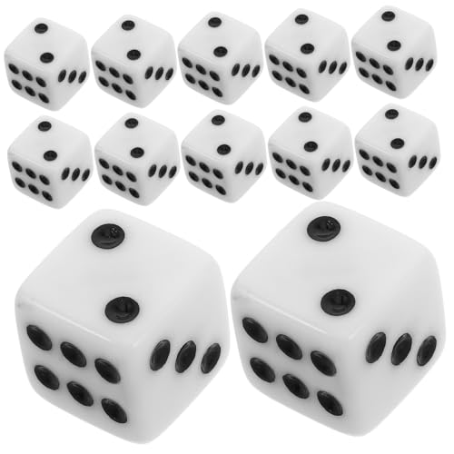 VICASKY 50pcs 16mm Rechten Runde Ecken Würfel Set Standard Spiel Würfel Für Bord Spiele Ktv Mathematik von VICASKY