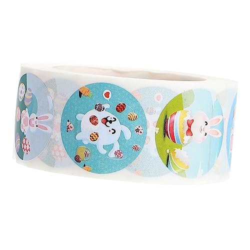 VICASKY 500 Pcs 1 Rolle Aufkleber Party Zubehör Ostern Dekorationen Papier von VICASKY