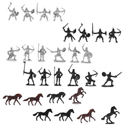 VICASKY 56 Stück Modell interaktives Fantasiespielzeug für Rollenspiele Horse Toy Kinderspielzeug Mittelalterliches Soldatenmodell Plastik VICASKY 56 Stück Modell interaktives Fantasiespielzeug für Rollenspiele Horse Toy Kinderspielzeug Mittelalterliches Soldatenmodell Plastik von VICASKY