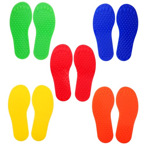 VICASKY 5paare Sensorische Fußabdruck Matte Für Kinderzimmer Taktile Punkte Fürsensorisches Training Crash Pad Für Fitnessstudio Und Spielzeug Fürsensorische Integration VICASKY 5paare Sensorische Fußabdruck Matte Für Kinderzimmer Taktile Punkte Fürsensorisches Training Crash Pad Für Fitnessstudio Und Spielzeug Fürsensorische Integration von VICASKY