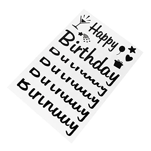 VICASKY 5St Alles zum Geburtstag Aufkleber Futterspender Kleiner Filter abnehm Aufkleber wandsticker Geburtstagsschild für die Hintergrund wandaufkleber schmuck Plastik Black VICASKY 5St Alles zum Geburtstag Aufkleber Futterspender Kleiner Filter abnehm Aufkleber wandsticker Geburtstagsschild für die Hintergrund wandaufkleber schmuck Plastik Black von VICASKY