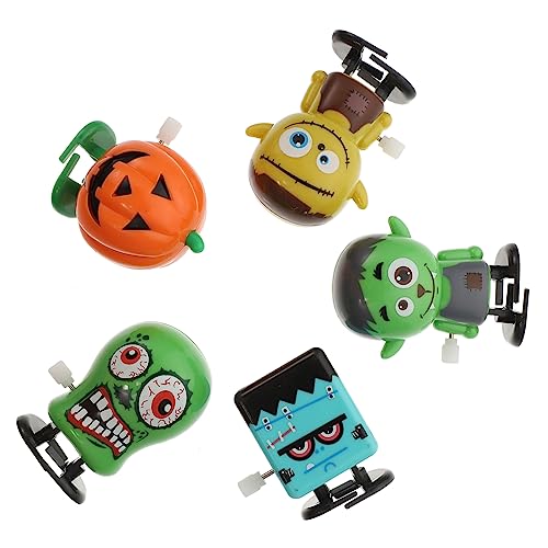 VICASKY 5St Aufzieh Halloween Figuren Halloween-Figuren Kid Toys Halloween springendes Süßes oder Saures Halloween- lustige uhrwerk Plastik VICASKY 5St Aufzieh Halloween Figuren Halloween-Figuren Kid Toys Halloween springendes Süßes oder Saures Halloween- lustige uhrwerk Plastik von VICASKY